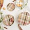Give Thanks Plaid Woven Dish Cover Set